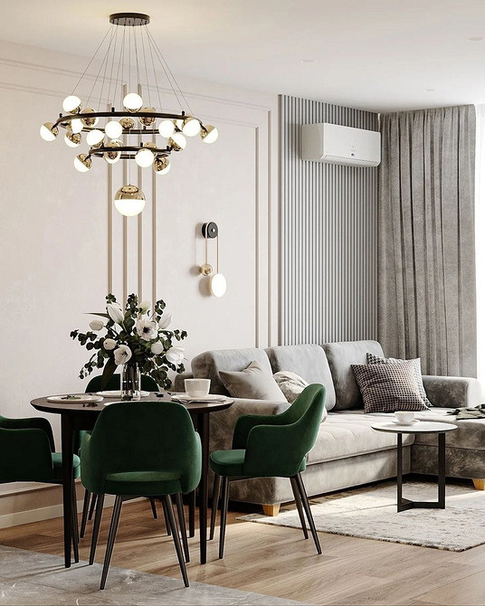 Зручний кутовий диван на кухні з місцем для зберігання речей.