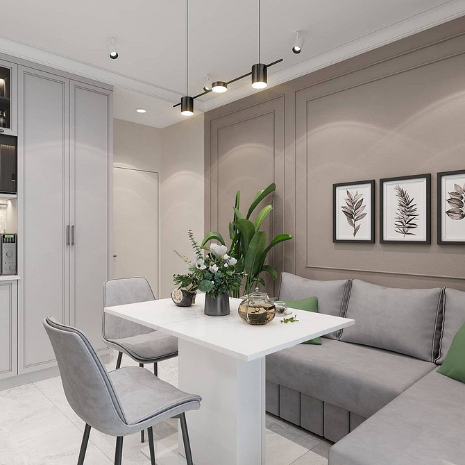 Легко миючийся кутовий диван – ідеальне рішення для використання на сучасній кухні.