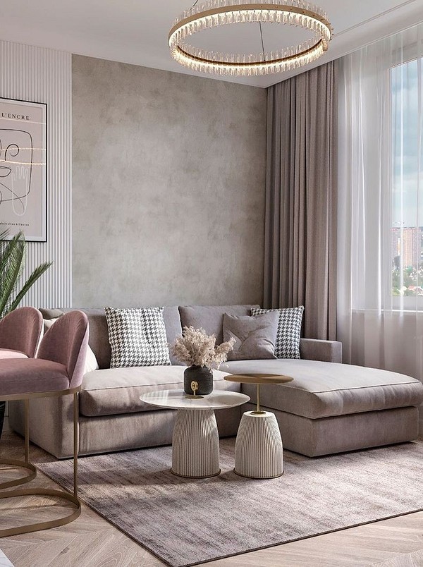 Стильний кутовий диван у вітальні: дизайн, вибір, розміщення та поєднання з декором.