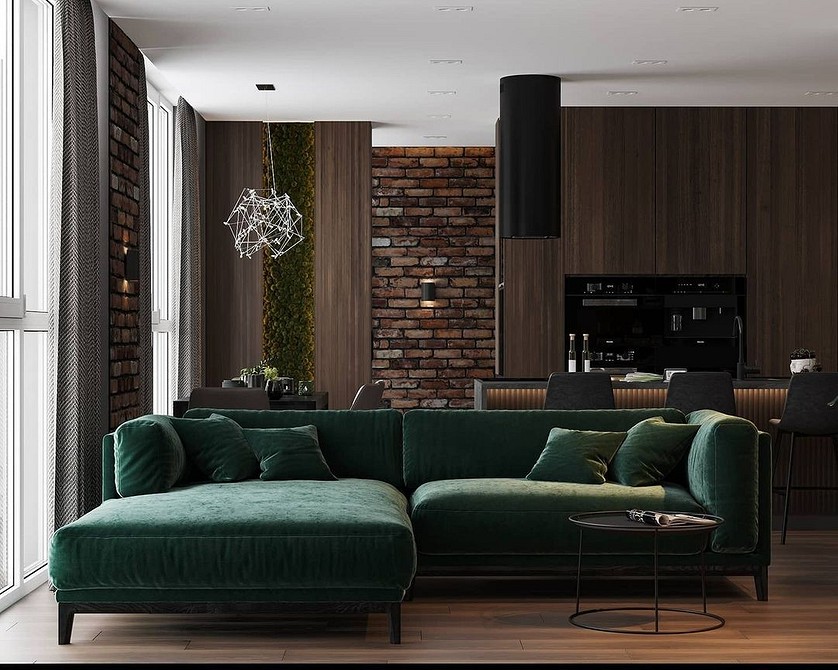 Кутовий диван у маленькій квартирі: ефективне використання простору та сучасний дизайн.