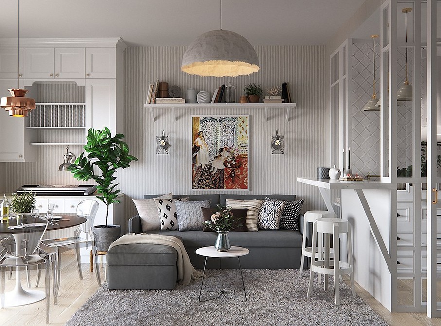 Акрилова прозора консоль у вітальні: мінімалізм, світло та елегантність прозорих меблів.