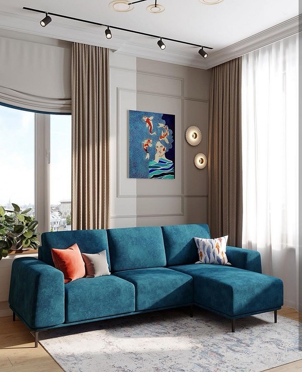 Диван-трансформер 2026 Кутовий диван-трансформер з велюровою оббивкою та механізмом дельфін, ідеальний для маленької квартири у 2026