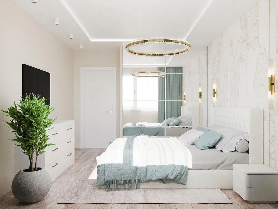 Дзеркальна шафа з підсвіткою для одягу в гардеробній кімнаті, зручність і стиль.