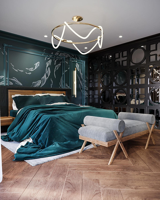 Велика дзеркальна шафа-купе в коридорі з розсувними дверцятами, економія простору.