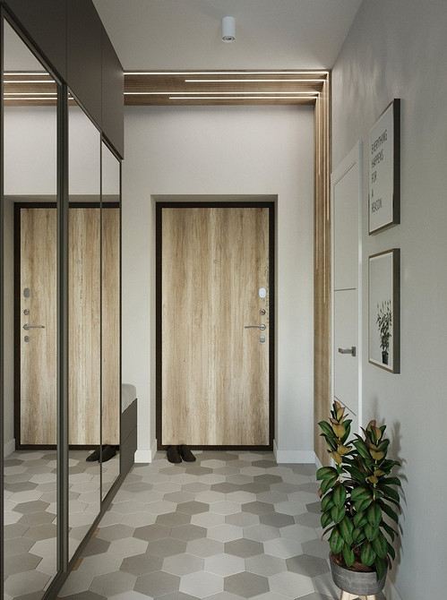 Дзеркальна шафа з декоративними елементами: класичний дизайн вітальні 2026.