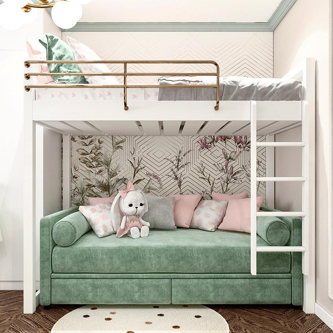 Поєднання зеленого дивану з килимом: гармонійний дизайн інтер'єру у 2026 році.