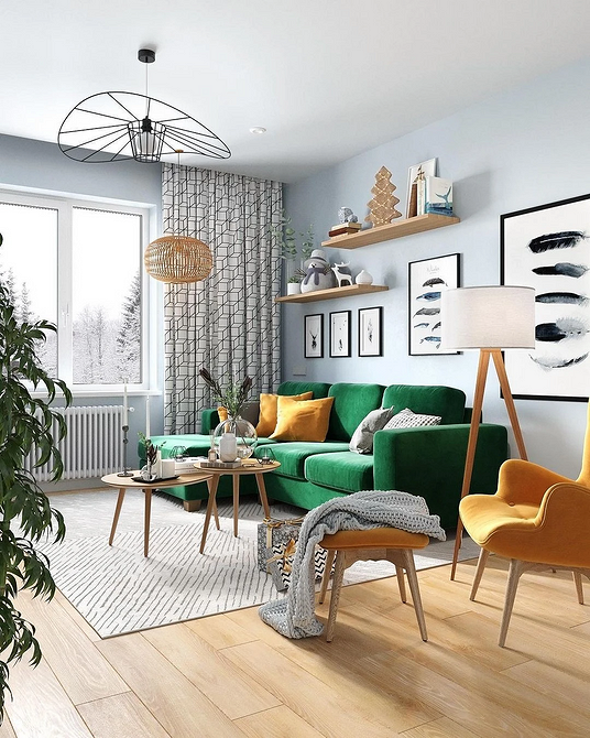 Смарагдовий диван в інтер'єрі: розкіш та елегантність у кожному куточку вашого дому