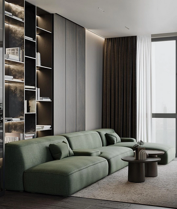 Зелений диван у маленькій квартирі: компактні рішення та стильний дизайн 2026