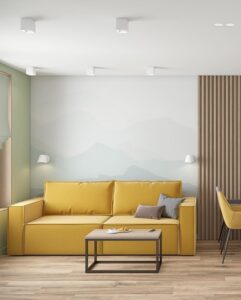 Жовтий диван в інтерєрі: рішення для кухні, вітальні та дитячої кімнати. — Жовтий диван в інтерєрі