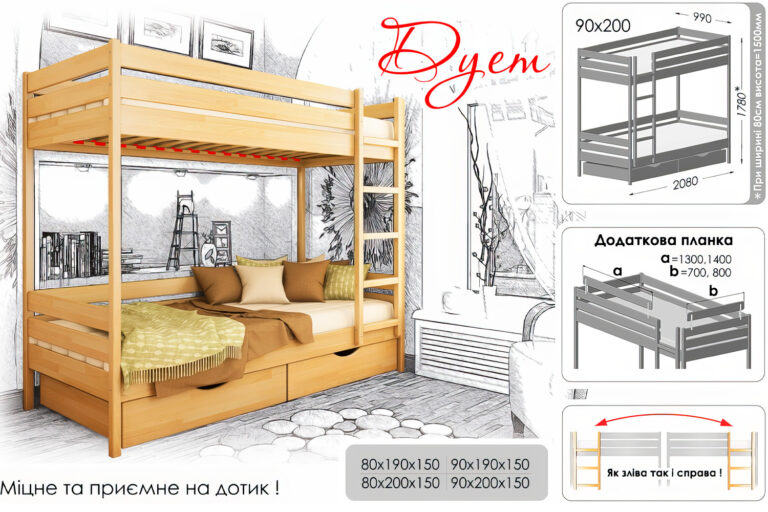 Двоярусне ліжко 2026: Затишок та простір для дитячої кімнати